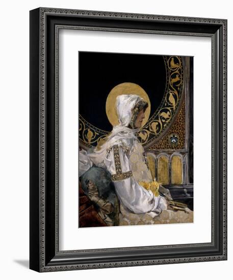 Santa En Oración, 1888-Joaquín Sorolla y Bastida-Framed Premium Giclee Print
