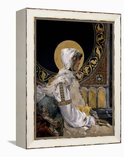 Santa En Oración, 1888-Joaquín Sorolla y Bastida-Framed Premier Image Canvas