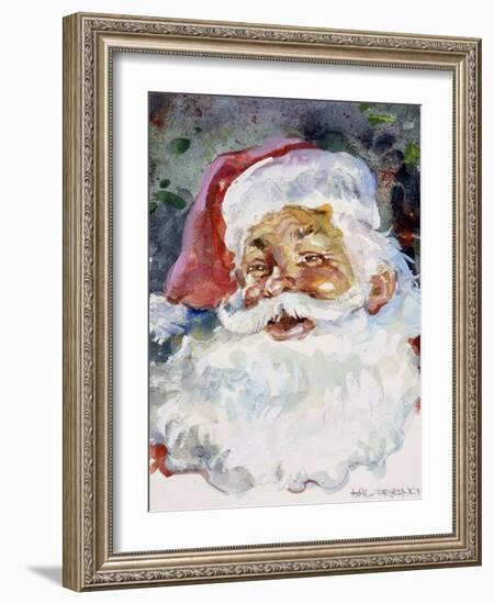 Santa Face-Hal Frenck-Framed Giclee Print