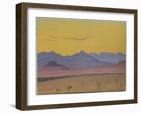 Santa Fe, 1921 (Oil on Cardboard)-Nicholas Roerich-Framed Giclee Print