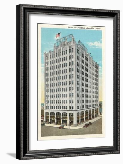 Santa Fe Building, Amarillo-null-Framed Art Print