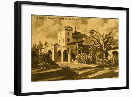 Santa Fe Depot, Oakland, California, 1914-null-Framed Giclee Print