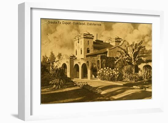 Santa Fe Depot, Oakland, California, 1914-null-Framed Giclee Print