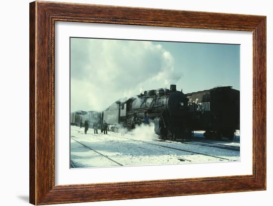 Santa Fe R.R. Freight Train-Jack Delano-Framed Art Print