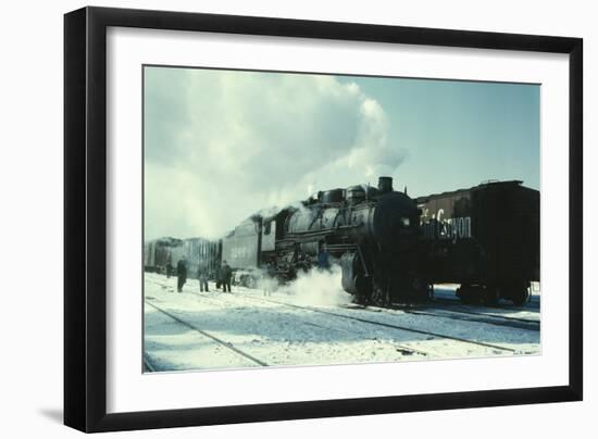Santa Fe R.R. Freight Train-Jack Delano-Framed Art Print