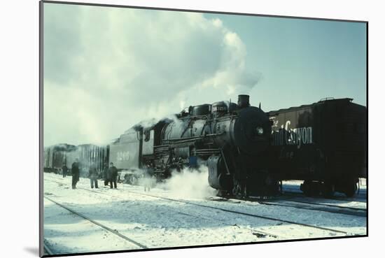 Santa Fe R.R. Freight Train-Jack Delano-Mounted Art Print