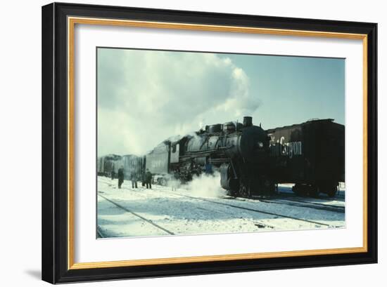 Santa Fe R.R. Freight Train-Jack Delano-Framed Art Print