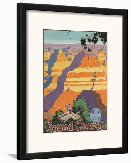 Santa Fe Railroad, Grand Canyon National Park, Arizona, 1940s-Oscar M^ Bryn-Framed Art Print