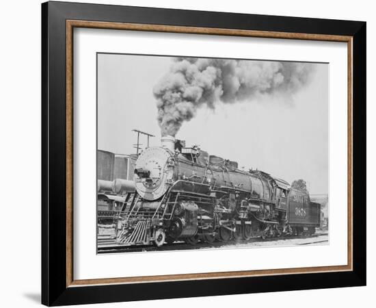 Santa Fe Railroad Steam Engine-null-Framed Photographic Print