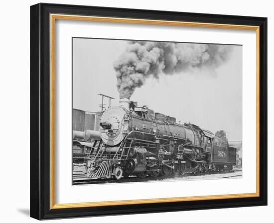 Santa Fe Railroad Steam Engine-null-Framed Photographic Print