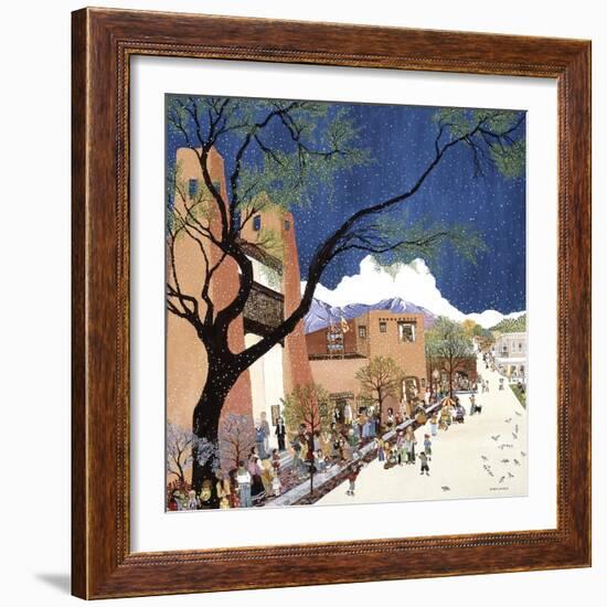 Santa Fe Smiling-Kristin Nelson-Framed Giclee Print