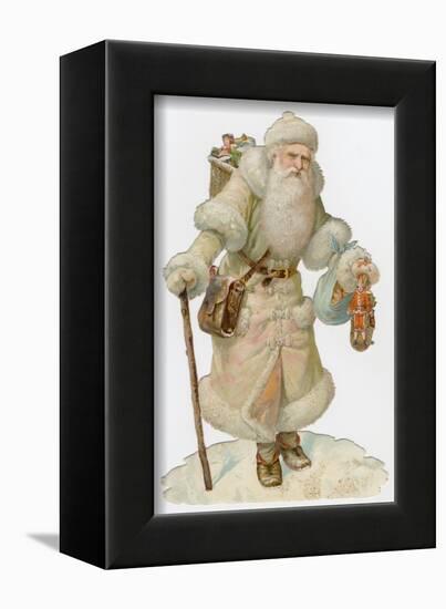 Santa in White-null-Framed Photographic Print
