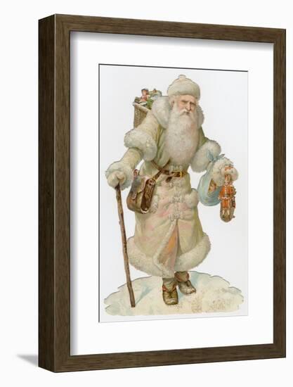 Santa in White-null-Framed Photographic Print