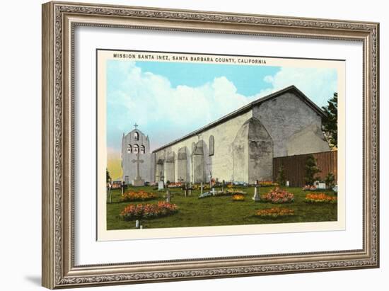 Santa Inez Mission, California-null-Framed Art Print