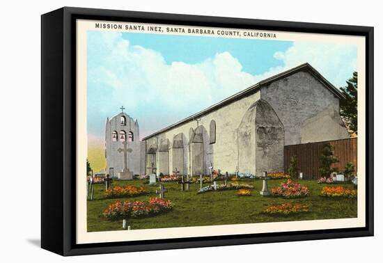 Santa Inez Mission, California-null-Framed Stretched Canvas