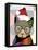 Santa Kitty-Lanre Adefioye-Framed Premier Image Canvas