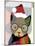 Santa Kitty-Lanre Adefioye-Mounted Giclee Print