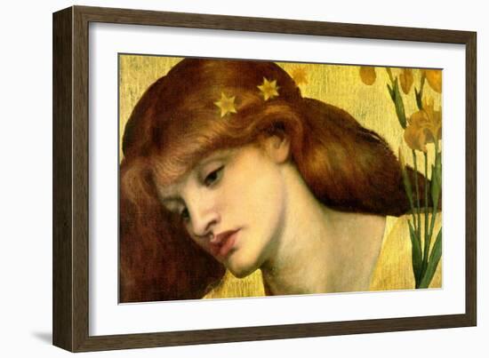 Santa Lilies; Holy Lily-Dante Gabriel Rossetti-Framed Art Print