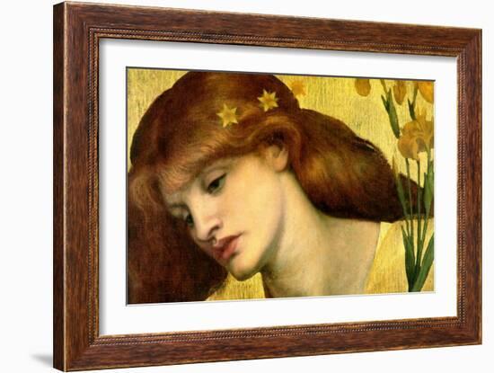 Santa Lilies; Holy Lily-Dante Gabriel Rossetti-Framed Art Print