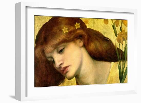 Santa Lilies; Holy Lily-Dante Gabriel Rossetti-Framed Art Print