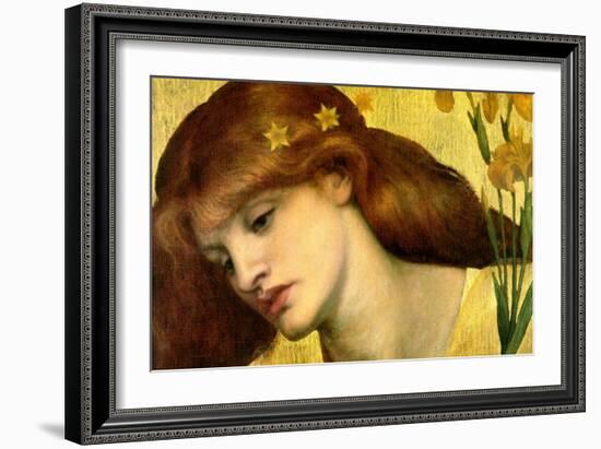 Santa Lilies; Holy Lily-Dante Gabriel Rossetti-Framed Art Print