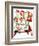 Santa Looking at Two Sleeping Children (or Santa Filling the Stockings)-Norman Rockwell-Framed Giclee Print