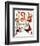 Santa Looking at Two Sleeping Children (or Santa Filling the Stockings)-Norman Rockwell-Framed Giclee Print