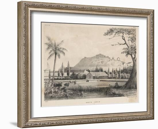 Santa Lucia, 1855-James Queen-Framed Giclee Print