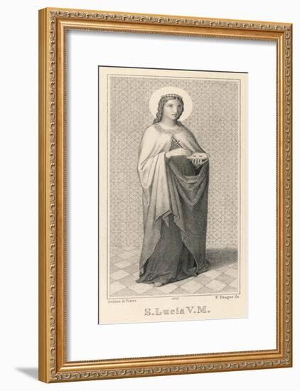 Santa Lucia Di Siragusa Sicilian Saint and Martyr-null-Framed Art Print