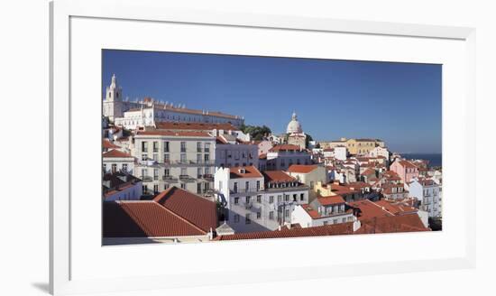 Santa Luzia viewpoint, Sao Vicente de Fora monastery, National Pantheon, Alfama district, Lisbon, P-Markus Lange-Framed Photographic Print