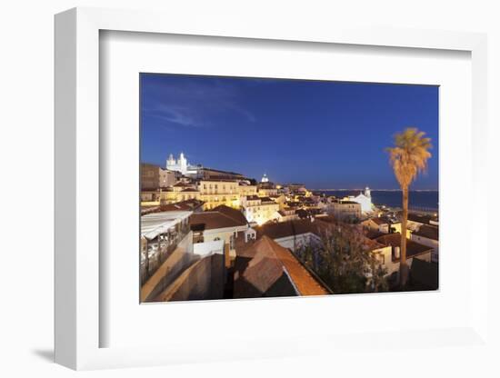 Santa Luzia viewpoint, Sao Vicente de Fora monastery, National Pantheon, Alfama district, Lisbon, P-Markus Lange-Framed Photographic Print