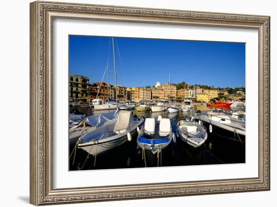 Santa Margherita Ligure Harbour, Genova (Genoa), Liguria, Italy, Europe-Carlo Morucchio-Framed Photographic Print