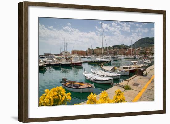 Santa Margherita Ligure Harbour, Genova (Genoa), Liguria, Italy, Europe-Frank Fell-Framed Photographic Print