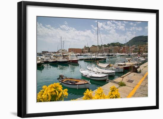 Santa Margherita Ligure Harbour, Genova (Genoa), Liguria, Italy, Europe-Frank Fell-Framed Photographic Print