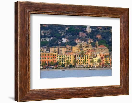 Santa Margherita Ligure Seen from the Harbour, Genova (Genoa), Liguria, Italy, Europe-Carlo Morucchio-Framed Photographic Print