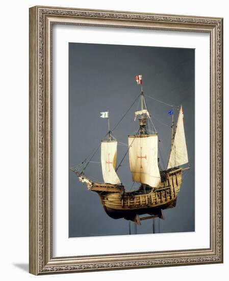 Santa Maria, Christopher Columbus' Caravel, model-null-Framed Photographic Print