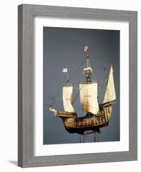 Santa Maria, Christopher Columbus' Caravel, model-null-Framed Photographic Print