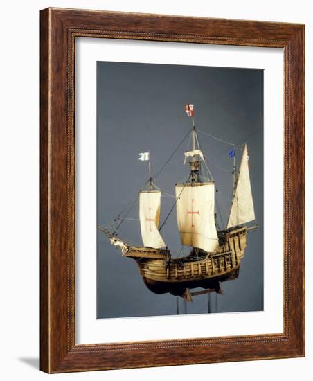 Santa Maria, Christopher Columbus' Caravel, model-null-Framed Photographic Print