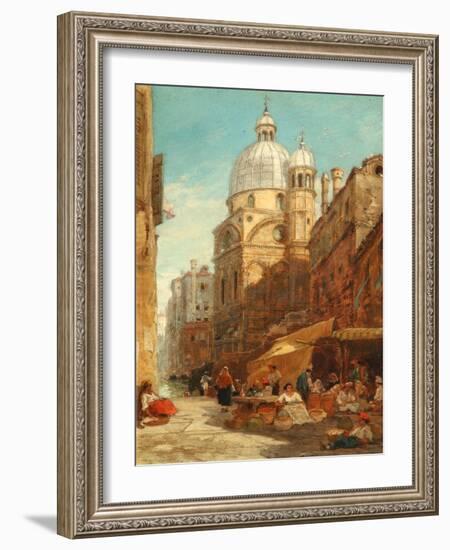 Santa Maria Dei Miracoli, Venice, 1855 (Oil on Board)-James Holland-Framed Giclee Print