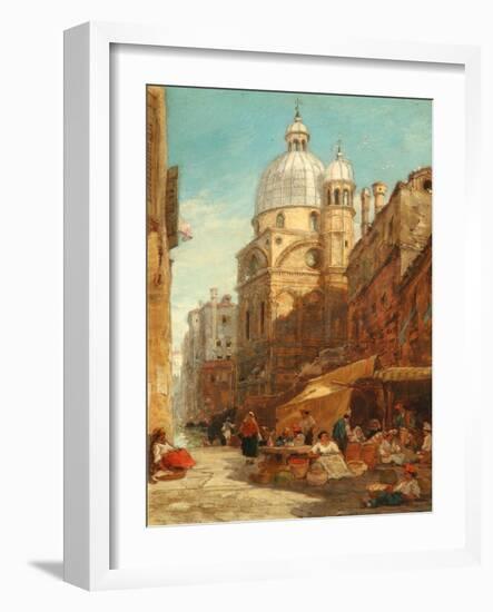 Santa Maria Dei Miracoli, Venice, 1855 (Oil on Board)-James Holland-Framed Giclee Print