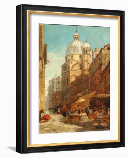 Santa Maria Dei Miracoli, Venice, 1855 (Oil on Board)-James Holland-Framed Giclee Print