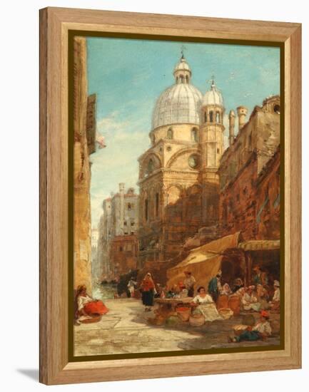 Santa Maria Dei Miracoli, Venice, 1855 (Oil on Board)-James Holland-Framed Premier Image Canvas