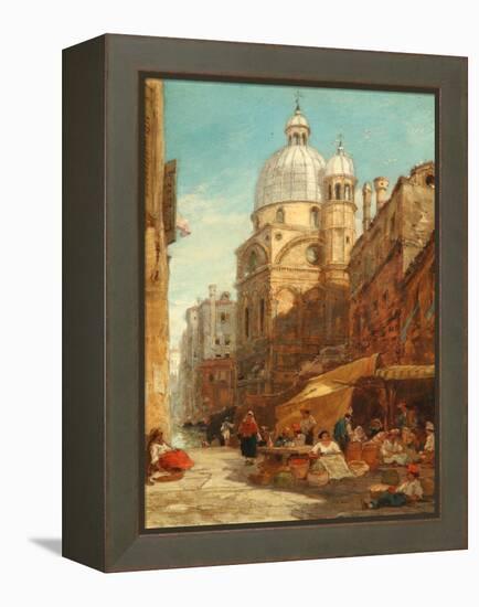 Santa Maria Dei Miracoli, Venice, 1855 (Oil on Board)-James Holland-Framed Premier Image Canvas