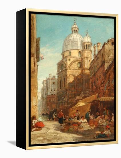 Santa Maria Dei Miracoli, Venice, 1855 (Oil on Board)-James Holland-Framed Premier Image Canvas