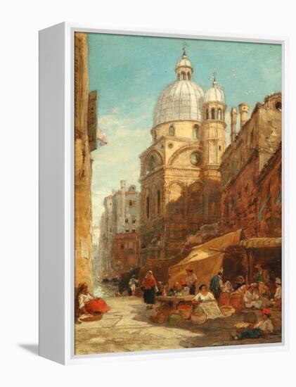 Santa Maria Dei Miracoli, Venice, 1855 (Oil on Board)-James Holland-Framed Premier Image Canvas