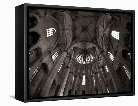 Santa Maria Del Mar Church, Barri Gotic, Barcelona, Spain-Jon Arnold-Framed Premier Image Canvas