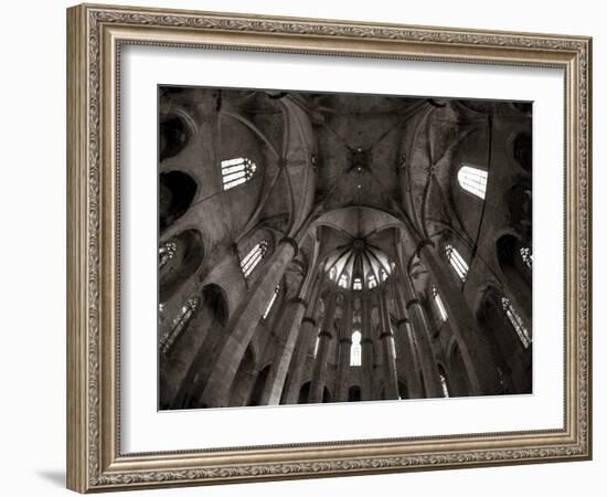 Santa Maria Del Mar Church, Barri Gotic, Barcelona, Spain-Jon Arnold-Framed Photographic Print