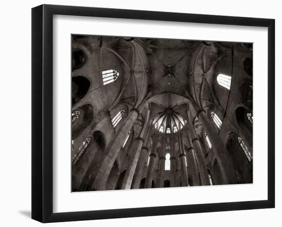 Santa Maria Del Mar Church, Barri Gotic, Barcelona, Spain-Jon Arnold-Framed Photographic Print