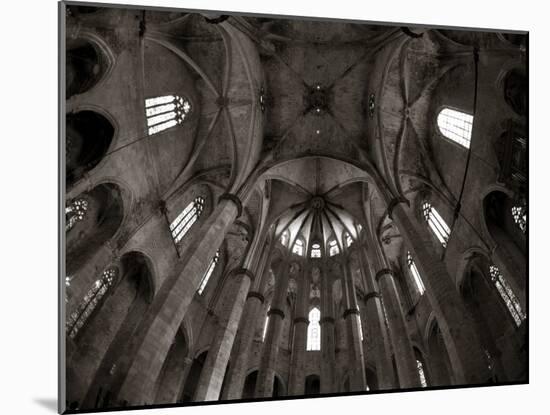 Santa Maria Del Mar Church, Barri Gotic, Barcelona, Spain-Jon Arnold-Mounted Photographic Print