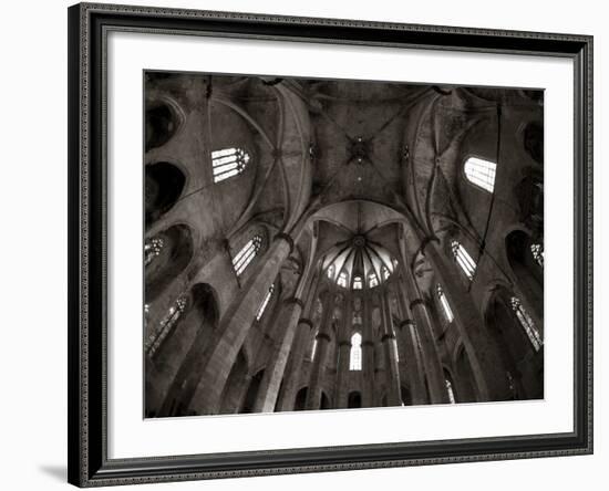 Santa Maria Del Mar Church, Barri Gotic, Barcelona, Spain-Jon Arnold-Framed Photographic Print